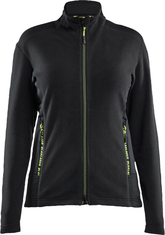 Arbeitsjacke aus Mikropolar für Damen 4766 - Schwarz/Gelb L