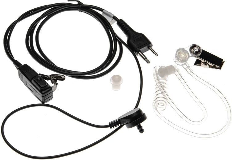 Vhbw - Headset mit Push-to-Talk Mikrofon kompatibel mit Icom IC-F44GT, IC-F4GS, IC-F4GT, IC-F4S, IC-F4SR, IC-F4TR, IC-FS...