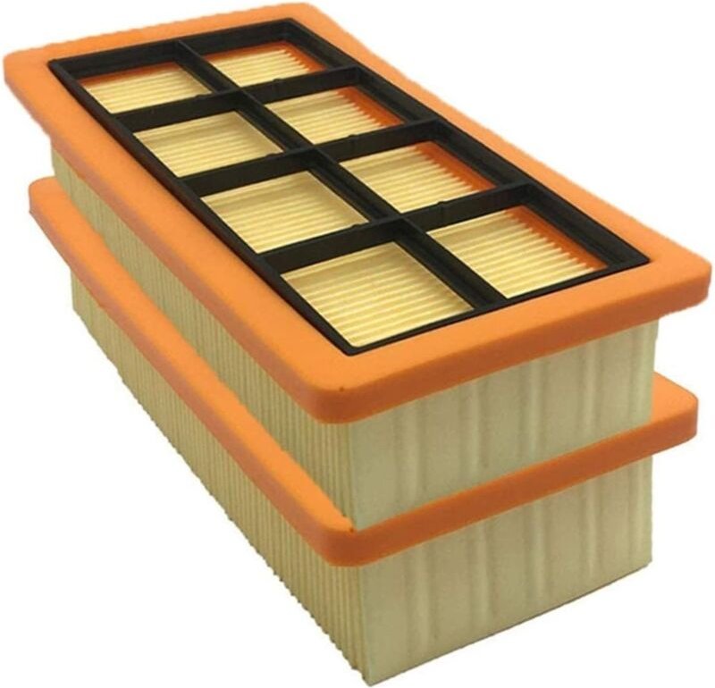 Staubsauger-Ersatzteile, HEPA-Filter, 2 Stück, passend für karcher 6.415-953.0 ad 3.000 ad 3.200, Staubreinigungsfilter,...