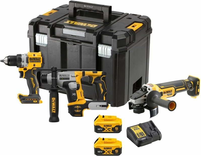 Dewalt - Werkzeuge - Akku-Werkzeugset, 7-teilig, mit Akkus und Ladegerät DCK355P2T