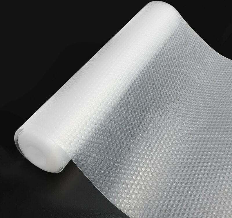 Rutschfeste Schubladenmatte, nicht klebende, antibakterielle und waschbare transparente Küchenkühlschrankmatte, DIY-ruts...