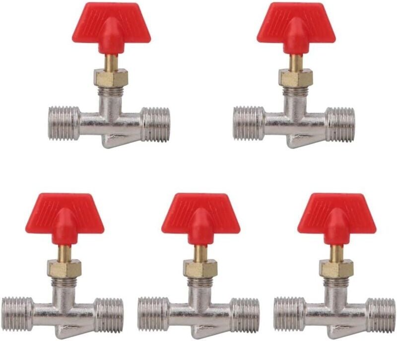 30 Stück Luftkompressorventil Nadelventil 1/4 Zoll Schwimmerkugelventil Struktur Ersatzteile Luftkompressorschlauch Luft...