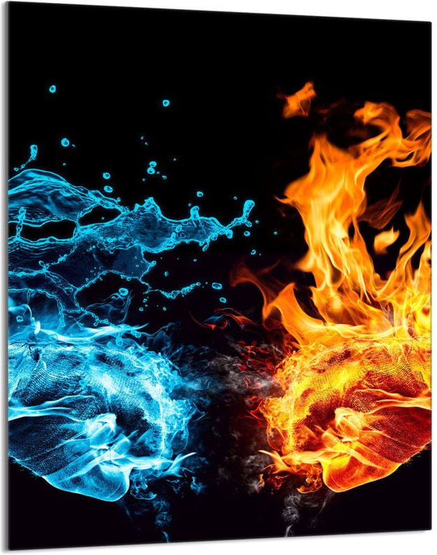 Glasschneidebrett 40x52 Feuer