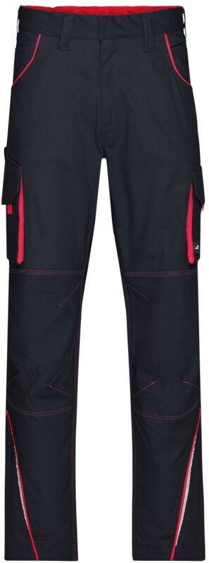 James&nicholson - Funktionelle Arbeitshose JN847 Gr. 46 carbon/red