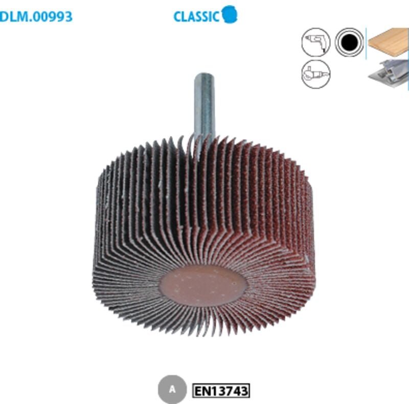 Box mit 10 Korund-Schleifscheiben aus Metall Classic ø 50 ø Schaft 6 Breite 15 Körnung 60