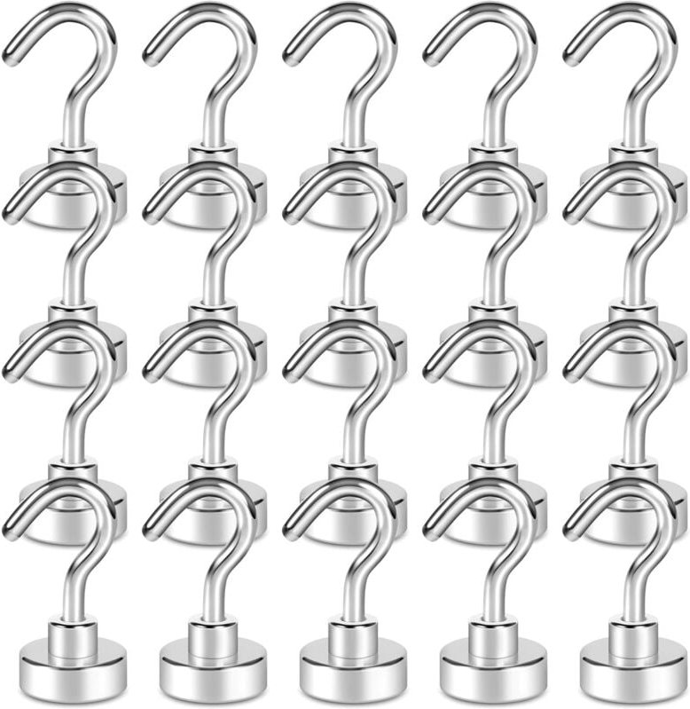 Bluedeer - Magnethaken,11kg Extra Stark Magnet Haken für Grill, Neodym für Gadgets,Gross Magnetischer Halter für Küche,K...