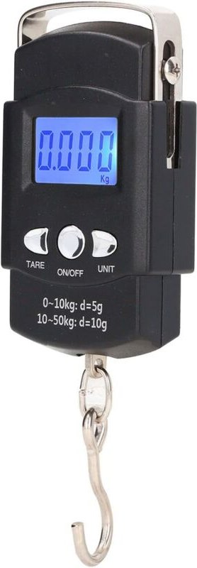 Lntyq - Balance électronique à Crochet, Balance de Pêche à Suspendre Numérique lcd 50 Kg, avec Ruban à Mesurer Dissimulé...