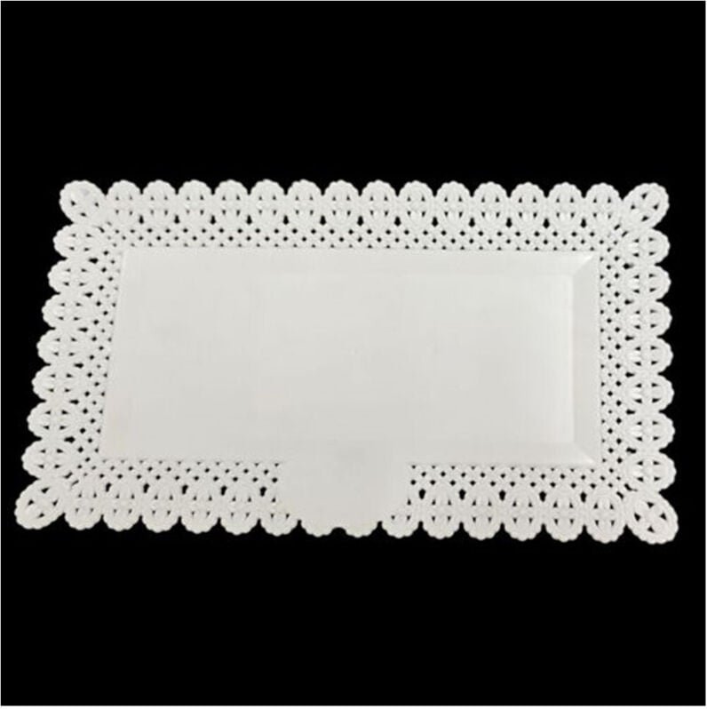 Trade Shop Traesio - Trade Shop - set 2-TEILIGES tablett trinato WEIß 30X17CM rechteckiger teller für den transport von ...