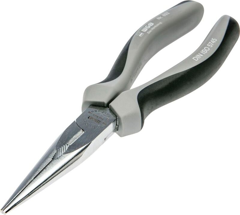 Langschnabelzange gerade 2K-Griff Länge 200 mm - WGB