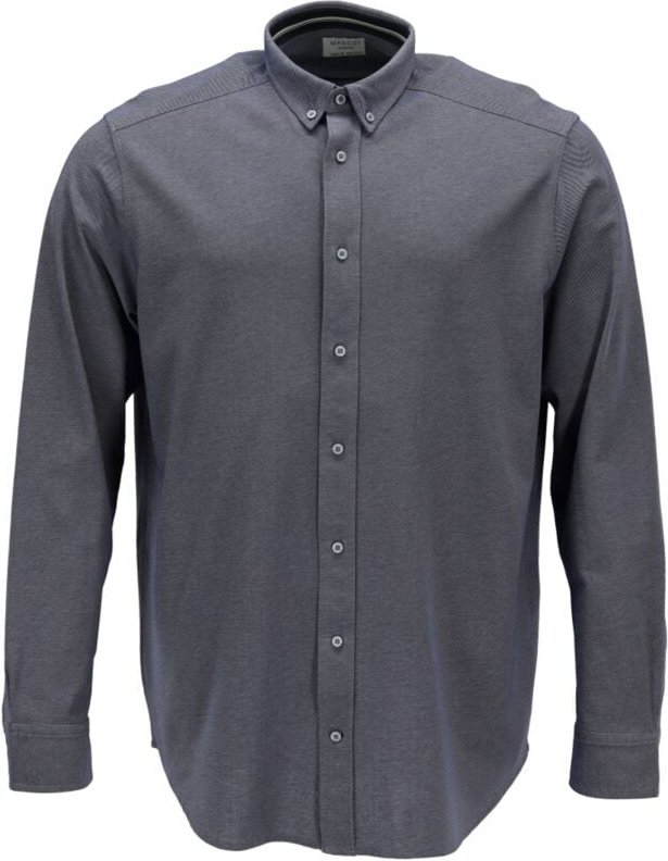 Hemd, klassische Passform, Stretch Gr. 39-40, blau-meliert - Mascot