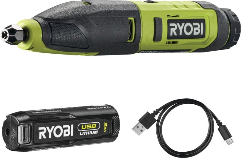 Thumbnail - Ryobi - RPC4-120G Schnitzwerkzeug-Akku 4 v usb Lithium 13000 c/min 1 x 2,0 Ah