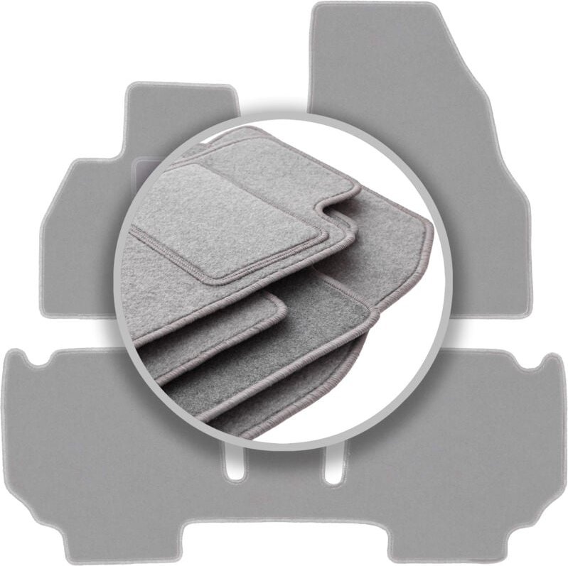 Fußmatten Aschegrau für: Renault Kangoo II Kombivan (2013-)