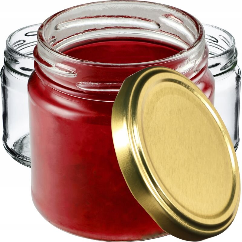 Kadax - Kleine Einmachgläser 200 ml, Marmeladengläser mit Deckel, fi66 mm, Minigläser für Honig und Ge