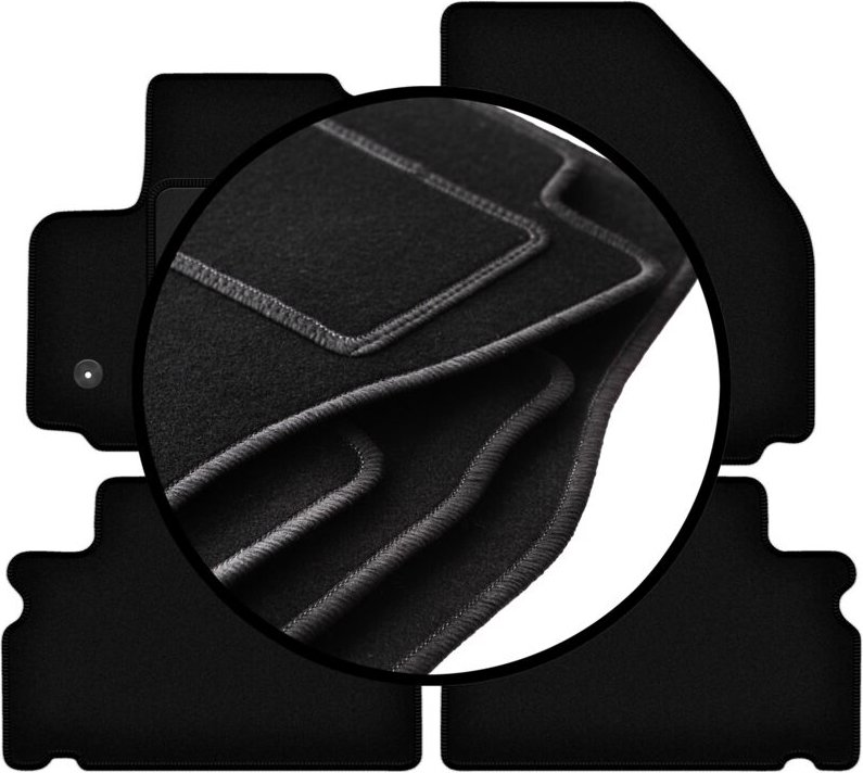 Komplettset Veloursmatten für: Ford S-MAX MK1 Minivan (2012-2015)