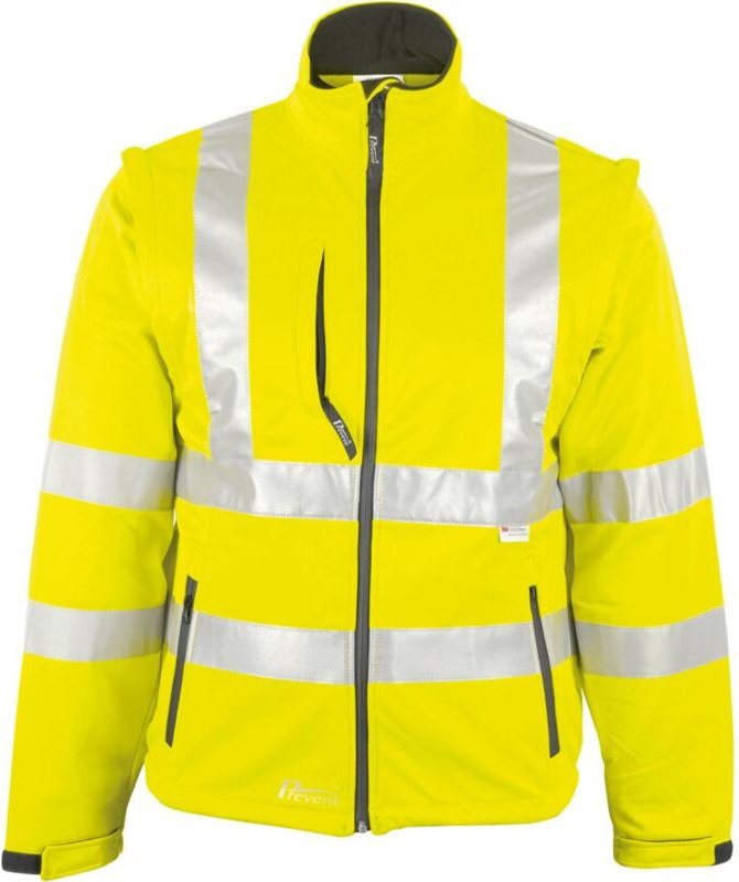 Warnjacke,Softshell, Gr. s, neongelb
