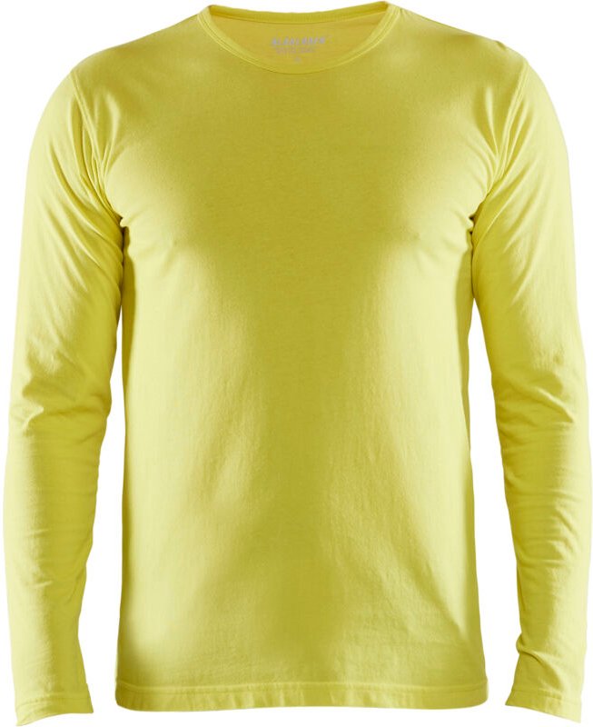 Arbeits-T-Shirt langarm 3500 - Neon Gelb S