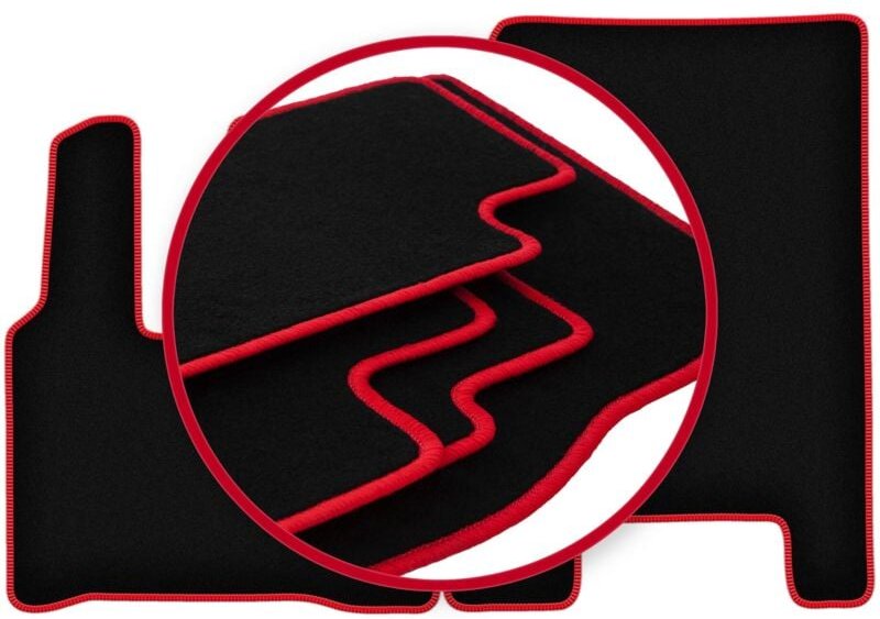 CARLUX-RED Autofußmatten für: Mercedes Actross MP4 LKW (2011-)