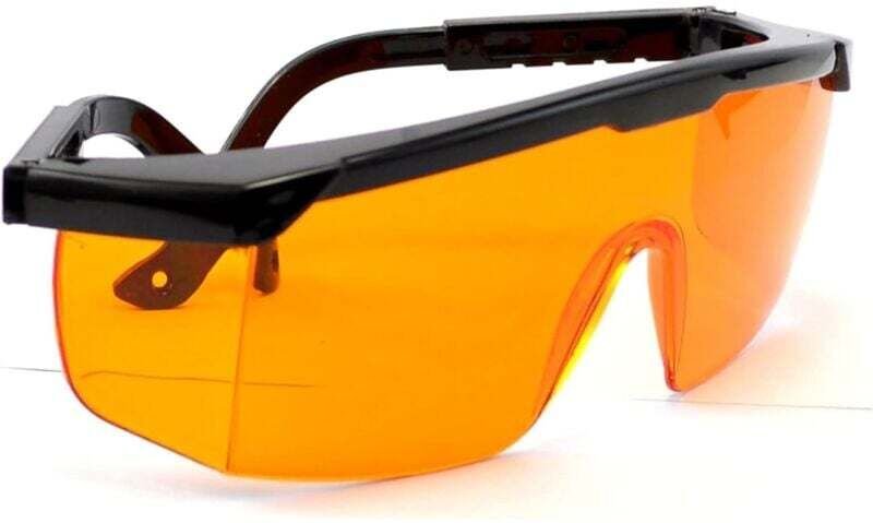 UV-Schutzbrille, Dentallichthärtende Blaulichtschutzbrille 190-490 Nm Medizinische Blaulicht-Fluoreszenz-UV-Lampenschutz...