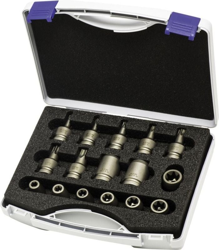 ASW - Kr.-Steckschlüssel-Satz 1/2' 16tlg. Torx