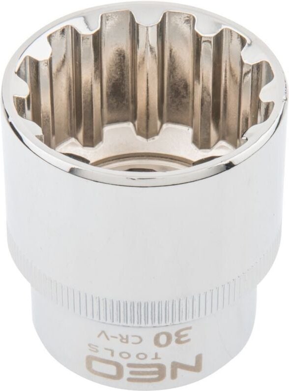 Thumbnail - NEO Spline-Steckschlüsseleinsatz 1/2", 30 mm - universell, langlebig