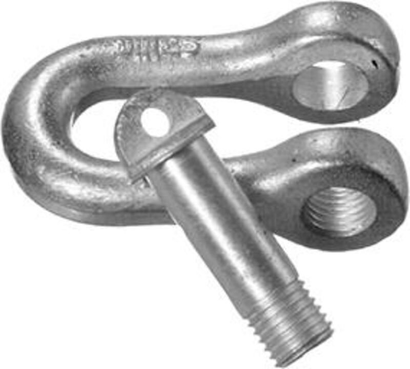 Schäkel 0,16 t verz. Bolzen 6mm Dm din 82101, Form a