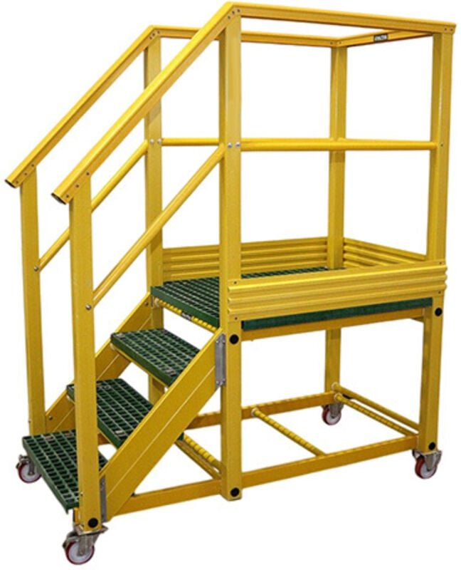 PRV-Zugangsplattform mit 9 Stufen – max. Arbeitshöhe 3.81m - WPG45-181