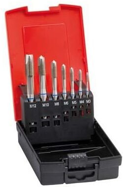 Maschinengewindebohrer- Set DIN371/376 Typ INOX Form B M3-12 FORMAT
