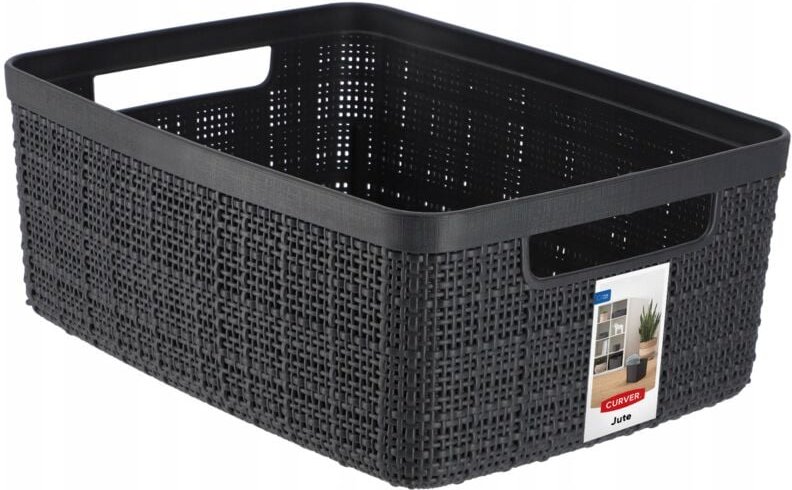 5L Curver Jute-Aufbewahrungsbehälter, Anthrazit