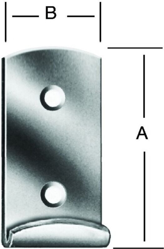 VORMANN Schließhaken für Spannverschluss gerade,L17mm Stahl verzinkt 50 Stk