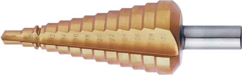 Thumbnail - Stufenbohrer Universal hss TiN 4-12,0mm Format