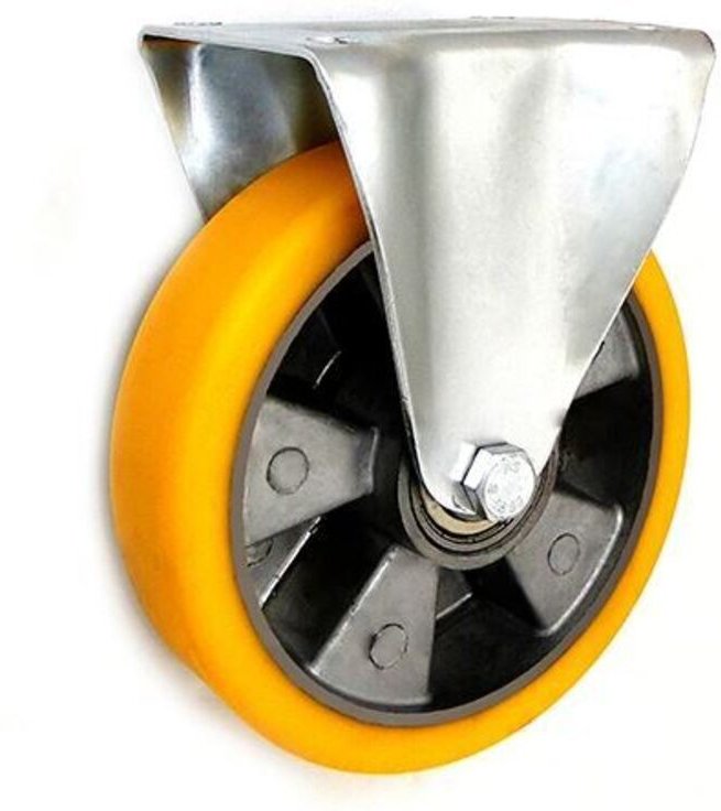 Aluminium + Polyurethanrad 180mm Festes Gehäuse A53p - Kl180 A53p