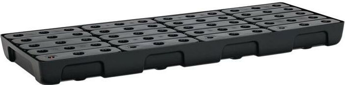 Auffangwanne 36 l L1295xB495xH95mm Polyethylen mit PE-Rost und Leckanzeiger - Cemo