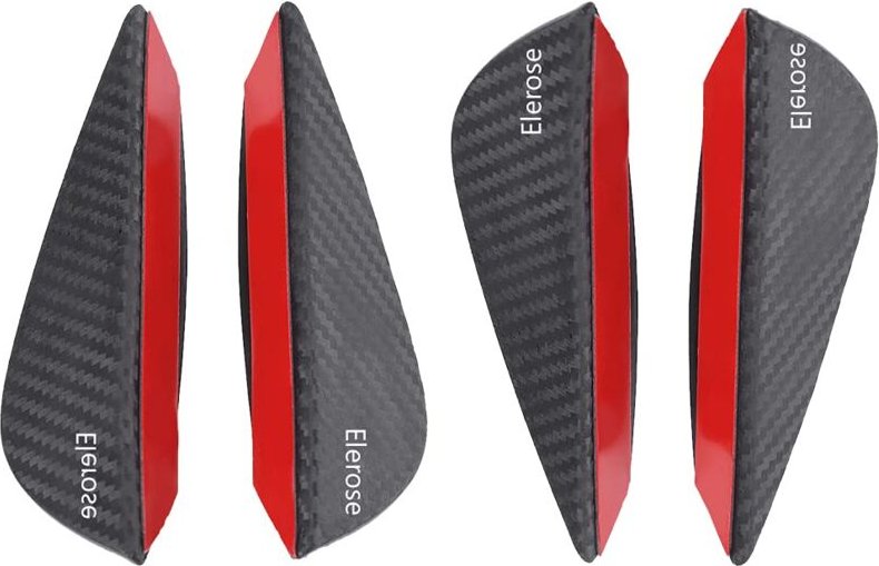 Zoternen - Abarth-Zubehör – Satz mit 4 Frontspoilern, Splitterflossen und Außenemblemen