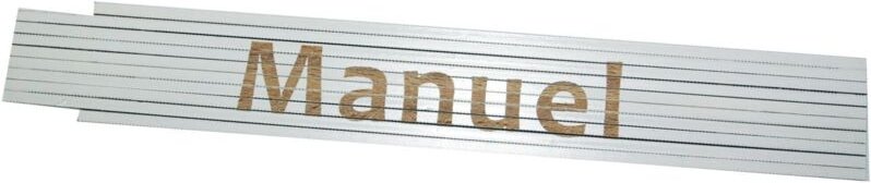 Zollstock Manuel 2 m weiß Zollstock