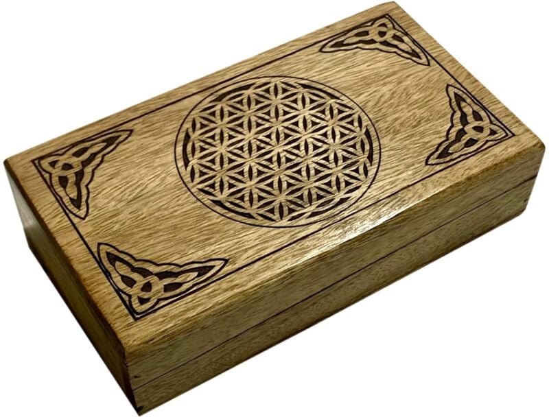 Signes Grimalt - Flor Vida Med Box – elegante Holzaufbewahrung für Heimdekoration und Organisation