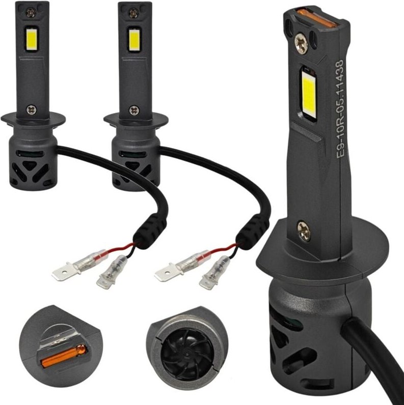 Stück H1 LED Birnen 9V-30V CANBUS CSP 8000lm starkes Weiß