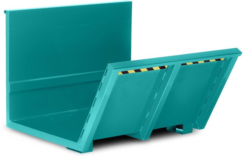 RR Industrietechnik Langgutkipper Typ RLK 1250x1570x980mm RAL 5018 Türkisblau