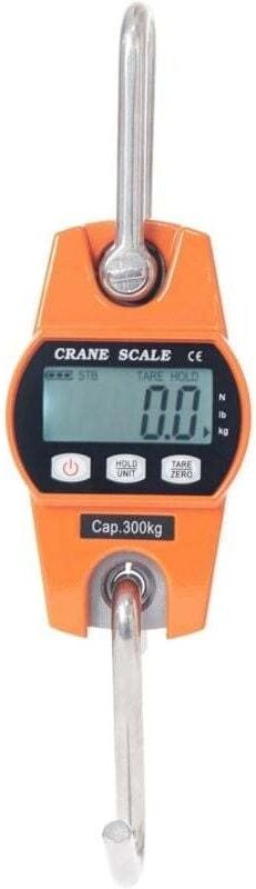 CHOYCLIT Waage, Personenwaage und Dynamometer, Hängehakenwaage 300 kg – Industrielle elektronische LCD-Waage 300 kg/600 ...
