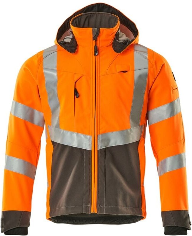 Thumbnail - Safe supreme Soft Shell Jacke Blackpool 15502-246-1418 Gr. xl orange/dunkelanthrazit - Mascot