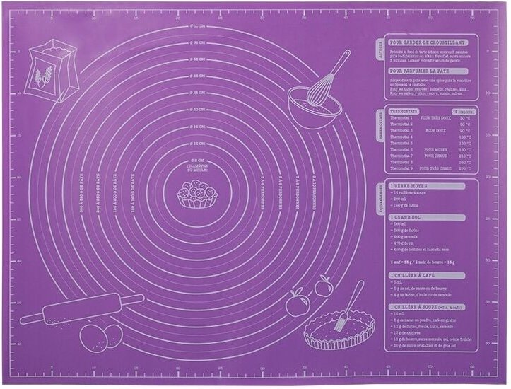 Große bequeme Küchenmatte aus EVA-Schaum 60 x 45 cm für Pierogi-Teig