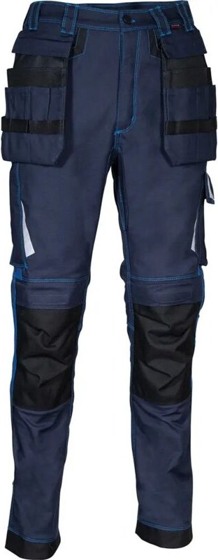 Mehrzweck-Arbeitshose LEIRIA - Marineblau/Azur 4XL - FR (58) - EU (64)