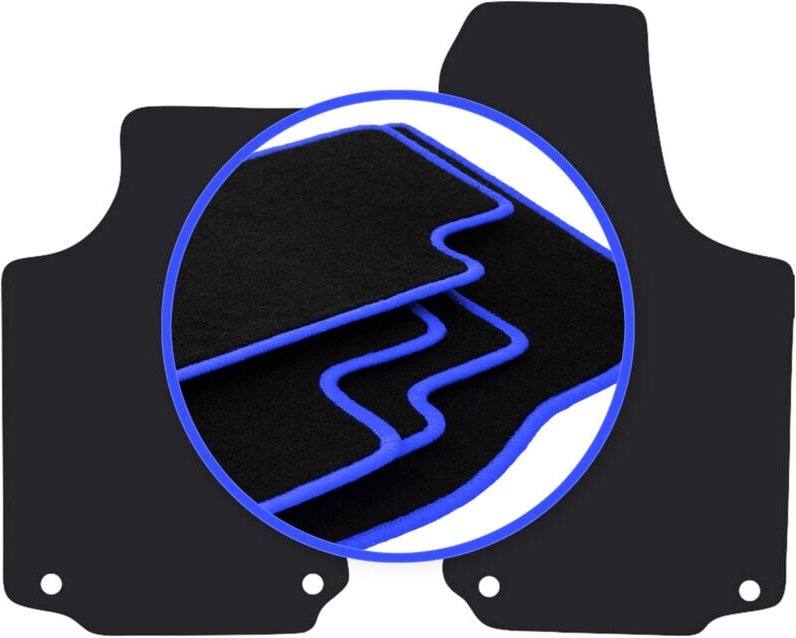 CARLUX-BLUE Autofußmatten für: Opel Tigra B TwinTop, Cabrio (2003-2008)