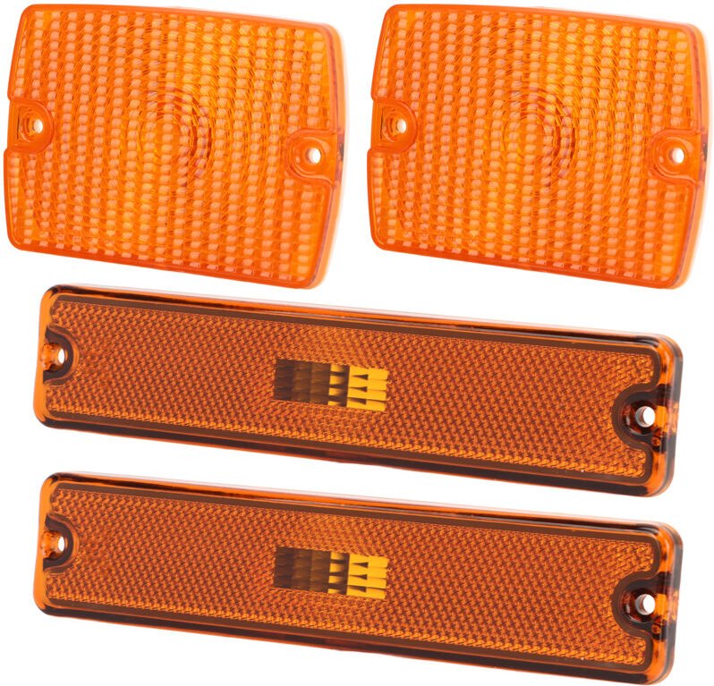 Zoternen - 4pc Seite Marker Licht & Blinker Gehäuse 56001378 Ersatz für Jeep Wrangler yj Gelb