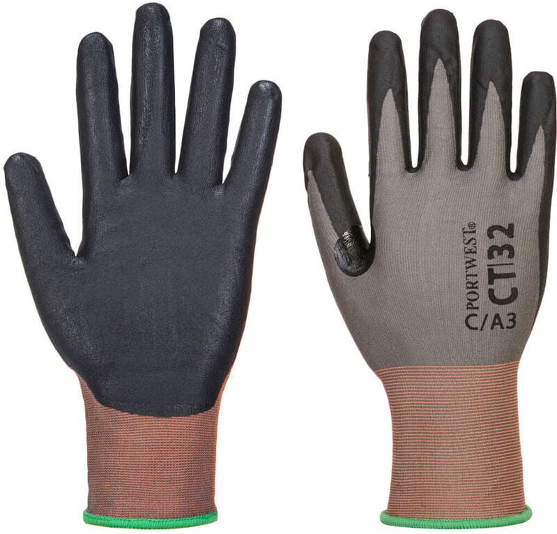 Thumbnail - Gant CT Anti-Cut C Schaum Nitril C18 Grau/Schwarz XL - Größe 10