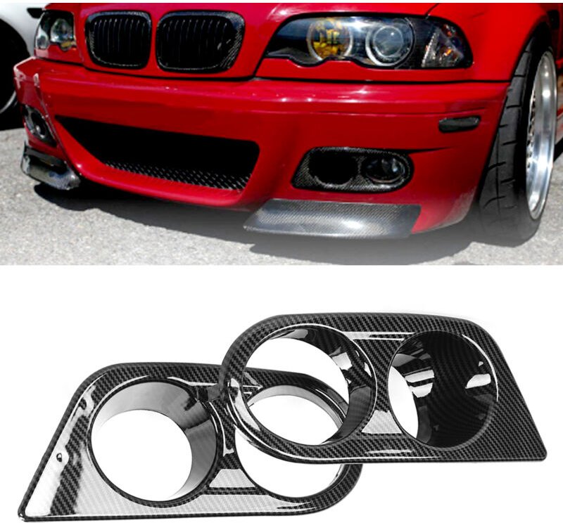 Ej.life - evgatsauto Nebelscheinwerferabdeckung, 2 Stück Frontstoßstange Nebelscheinwerferabdeckung Doppellöcher Autozub...