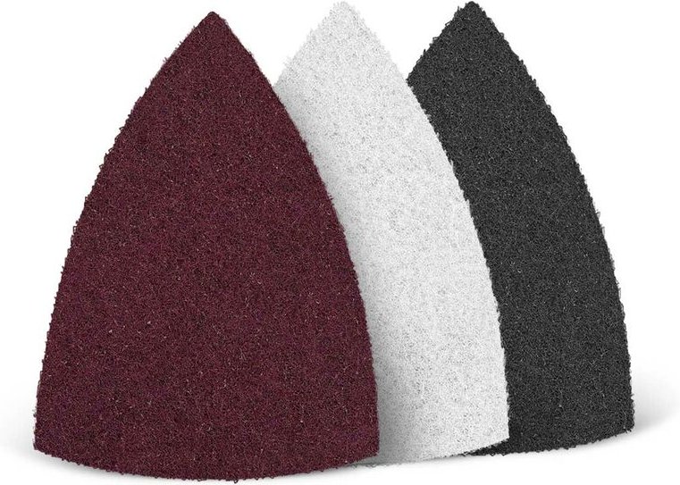 Fleece Schleifvliese, 150 x 100 mm, f. Deltaschleifer, Faservlies (10 Stk.) ultra fein (ca. k 600) - Menzer