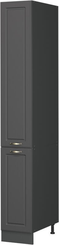 Küchenunterschrank Fame-Line, Anthrazit-Gold Landhaus, 30 cm, Vicco