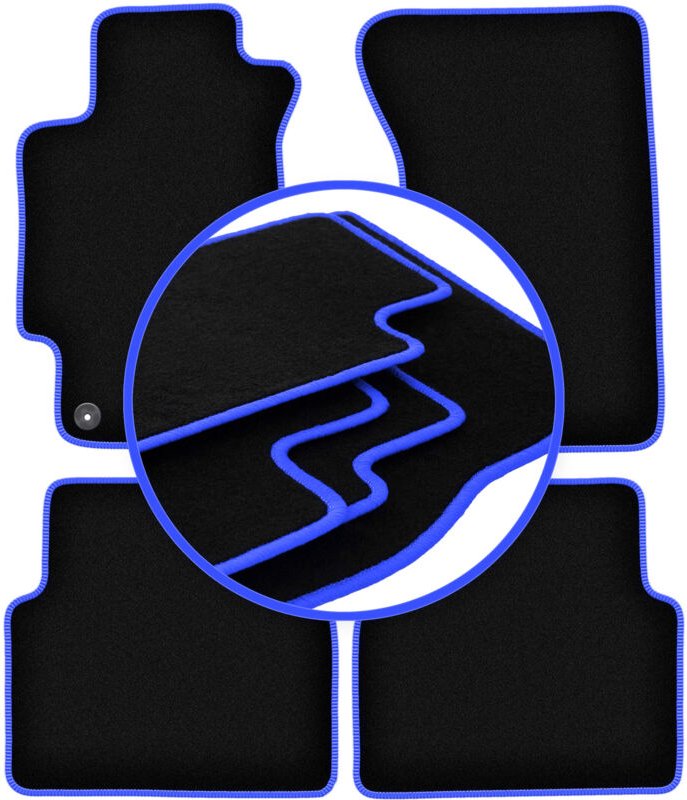 CARLUX-BLUE Autofußmatten für: Subaru Impreza II GD Limousine, Kombi (2000-2007)