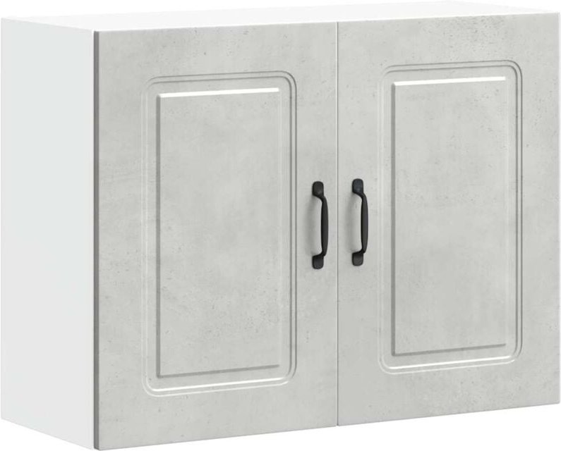 Küchen-Hängeschrank Kalmar Betongrau Holzwerkstoff - Vidaxl