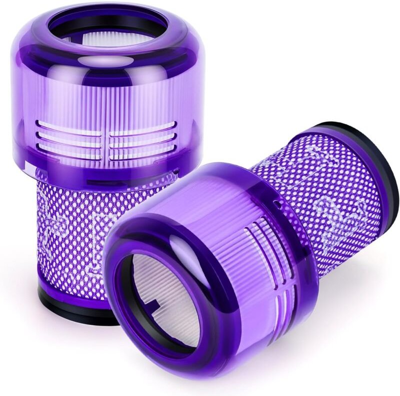 2 Hepa-Filter für Dyson v12 Detect Slim Absolute Extra Fluffy Total Clean Motorhead Complete Akku-Staubsauger